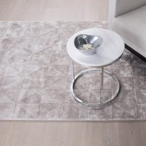 Dywan Triango Silver, dywan ręcznie tkany z wiskozy, dywan Carpet Decor
